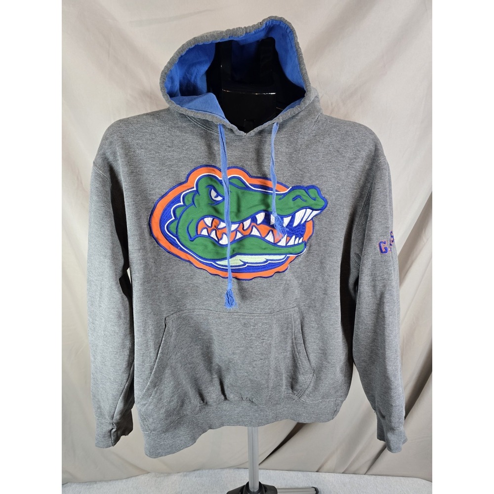 Florida Gators Hoodie Mens Smal Gray e5 Football NCAA Cozy Warm Kangaroo Pockets